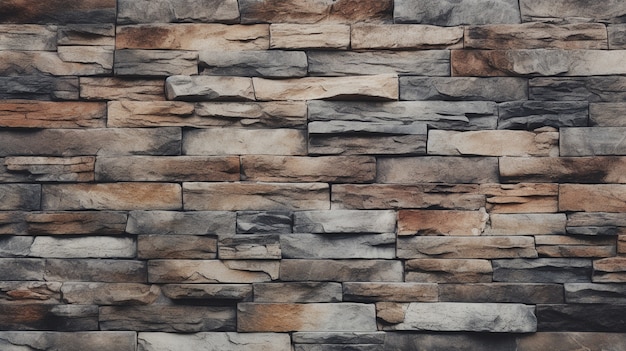 Free photo photorealistic stone wall surface