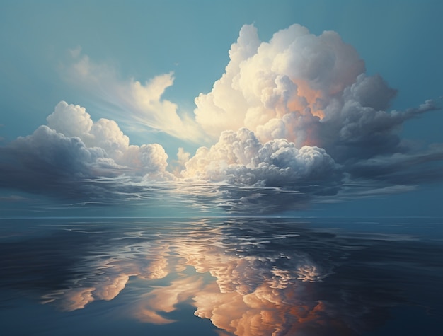 Free photo photorealistic style clouds