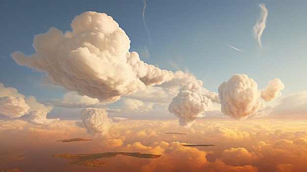 Free Photo photorealistic style clouds