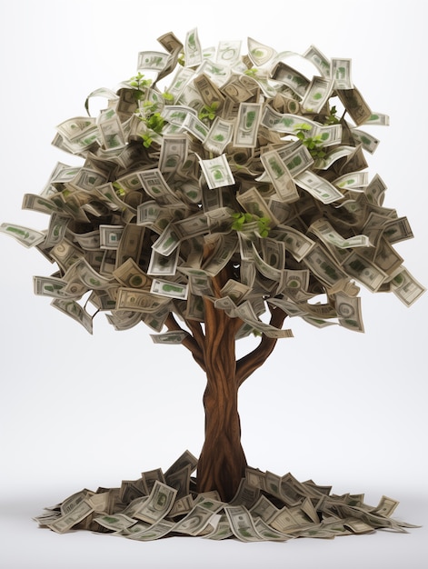 Free Photo photorealistic tree money