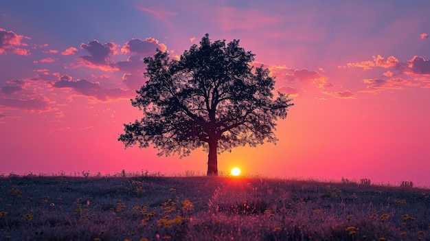 Free photo photorealistic tree with branches and trunk outside in nature