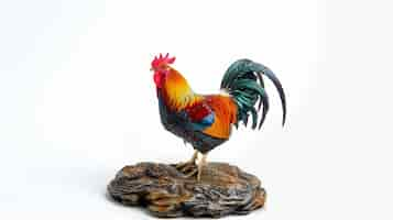 Free photo photorealistic view of rooster with beak and feathers