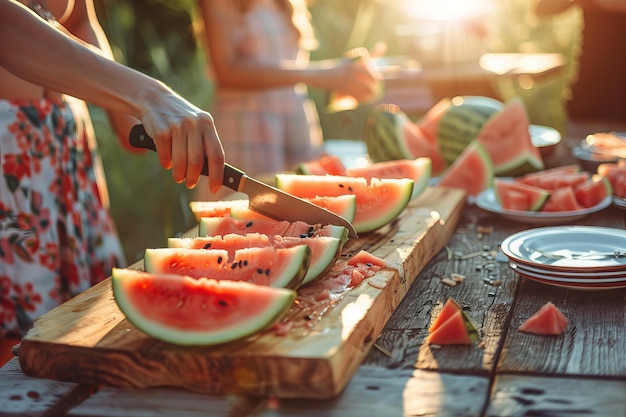 Free photo photorealistic view of sweet and tasty watermelon fruit