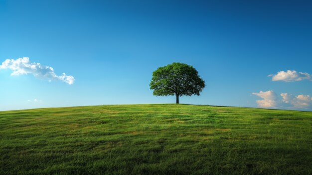 Photorealistic view of tree in nature with branches and trunk