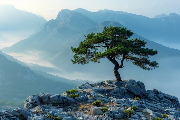 Free photo photorealistic view of tree in nature with branches and trunk