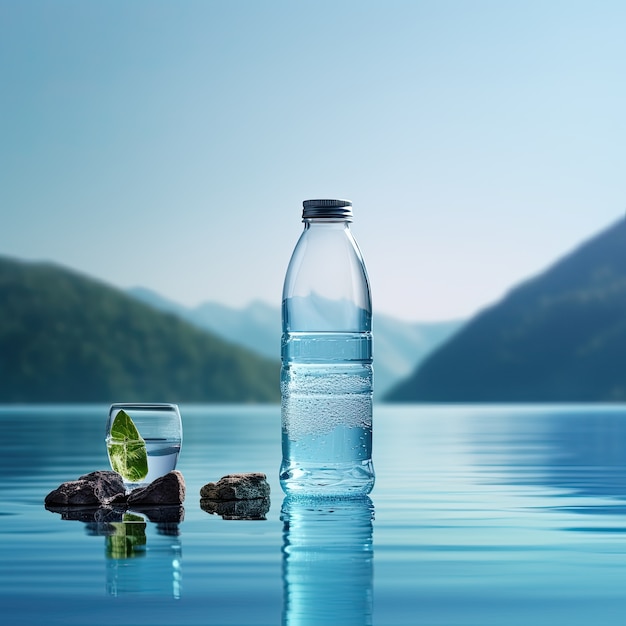 Photorealistic water bottle