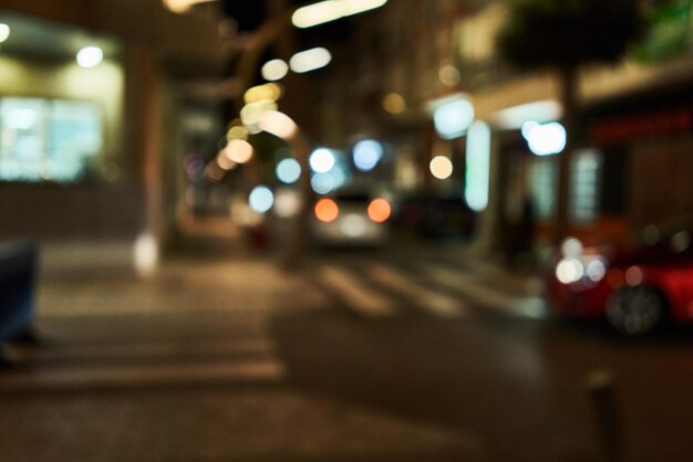 Picture of blurred cityscape at street