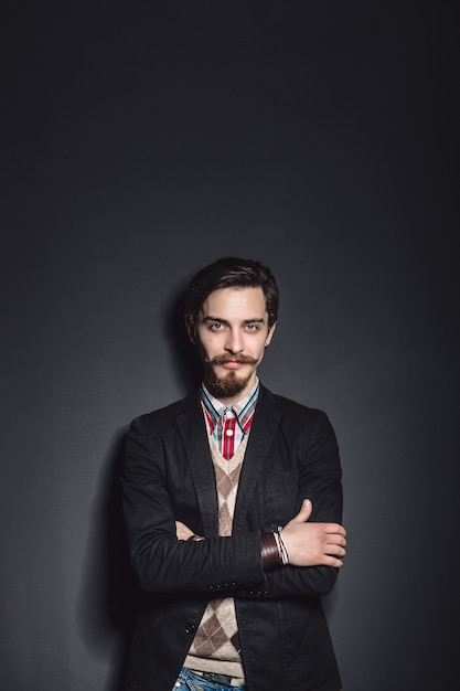 Free Photo picture of an elegant young fashion man