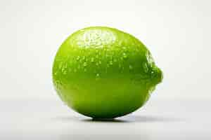 Free photo picture of a lime on a white background