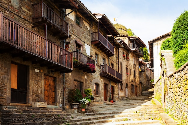 picturesque view of old Catalan village