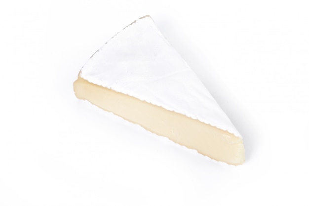 Free photo piece of camembert cheese