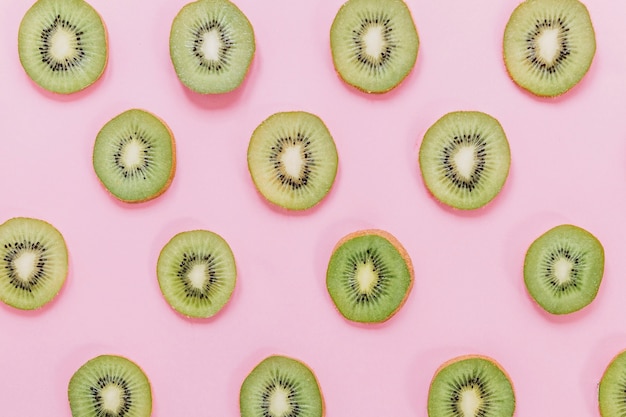 Pieces of fresh kiwi