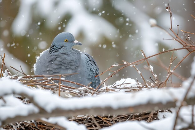 Pigeon in natural environment