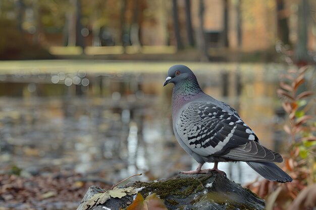 Pigeon in natural environment