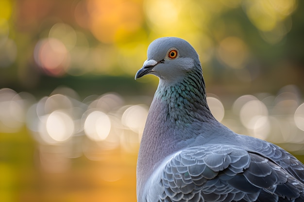 Free photo pigeon in natural environment