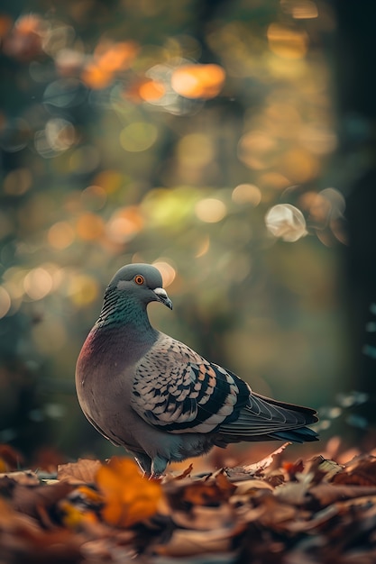 Pigeon in natural environment