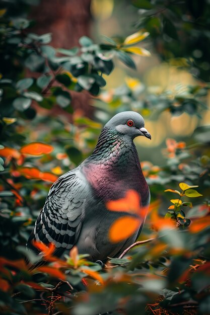 Pigeon in natural environment