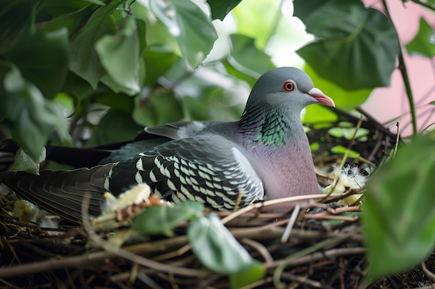 Free photo pigeon in natural environment