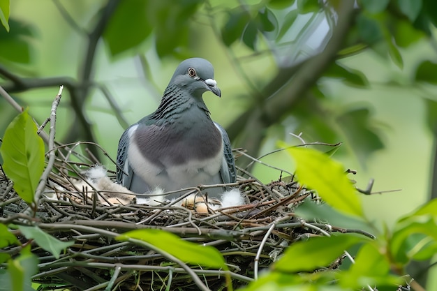 Pigeon in natural environment