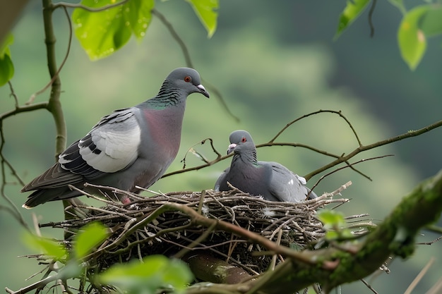 Pigeon in natural environment