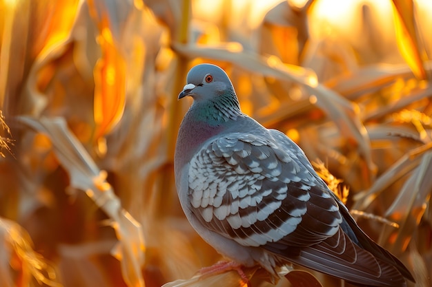 Free photo pigeon in natural environment