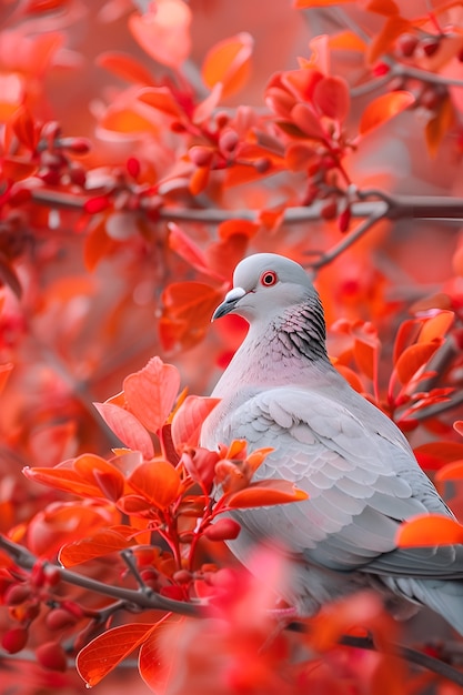 Free photo pigeon in natural environment