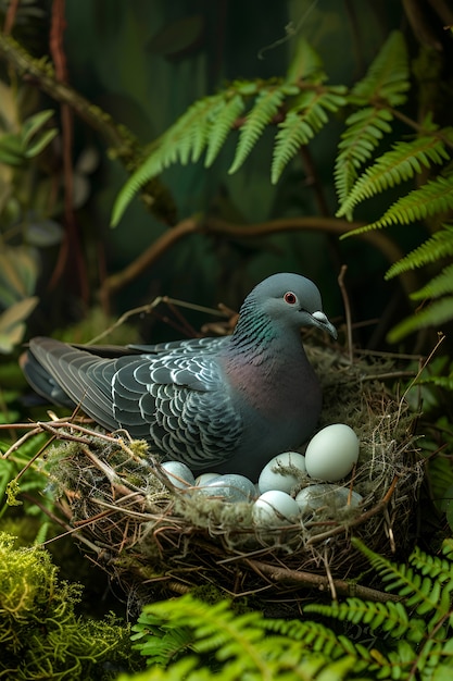 Pigeon in natural environment