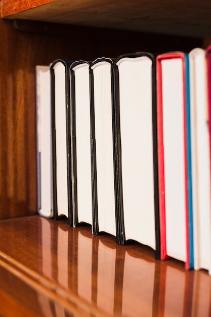 Pile of books on a bookstore