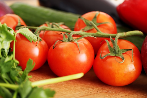 Pile of fresh vegetables