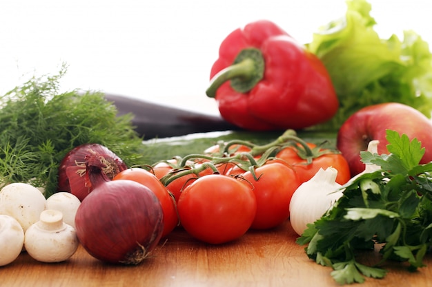 Pile of fresh vegetables