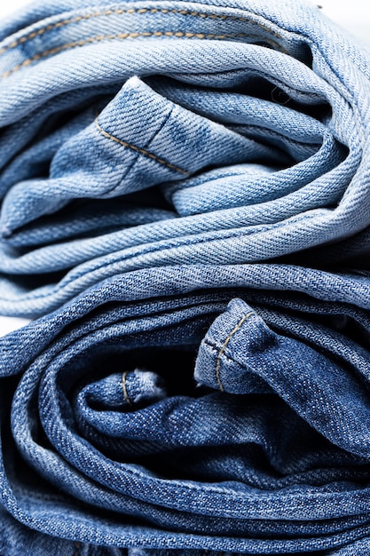 A pile of jeans