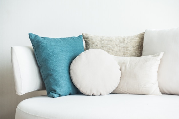 Pillow on sofa