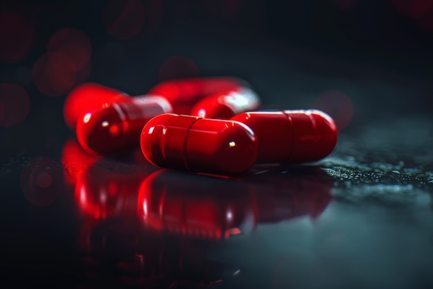 Pills in dark environment