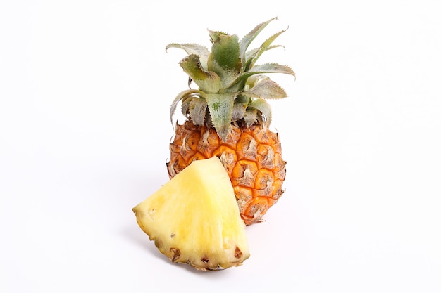 Pineapple slice isolated