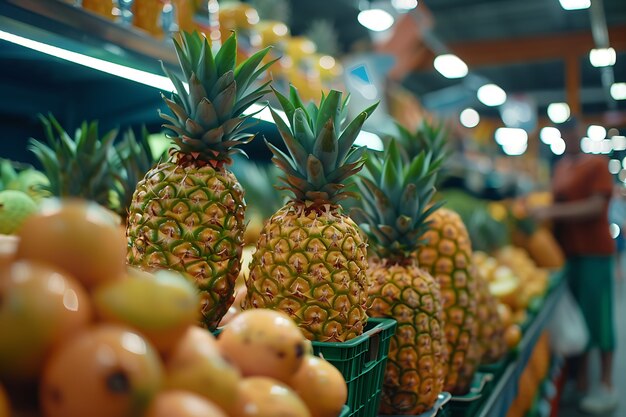 Pineapples ready for sale