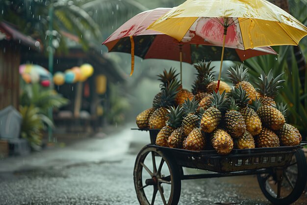 Pineapples ready for sale