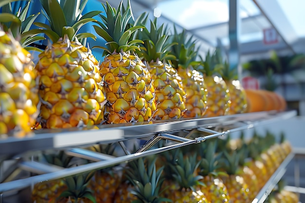 Pineapples ready for sale