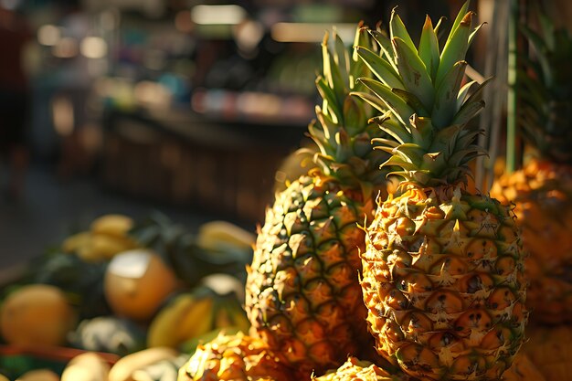 Pineapples ready for sale