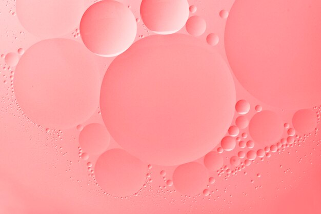 Pink background wallpaper abstract oil bubble texture