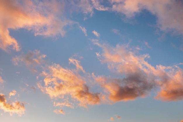 Free Photo pink clouds at sunset