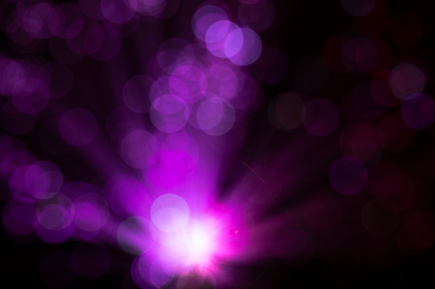 Pink fiber lights with defocused spots