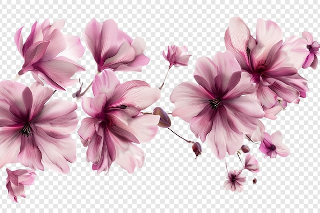 Free Photo pink flowers isolated on transparent background