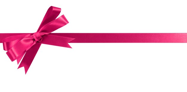 Pink gift ribbon and bow