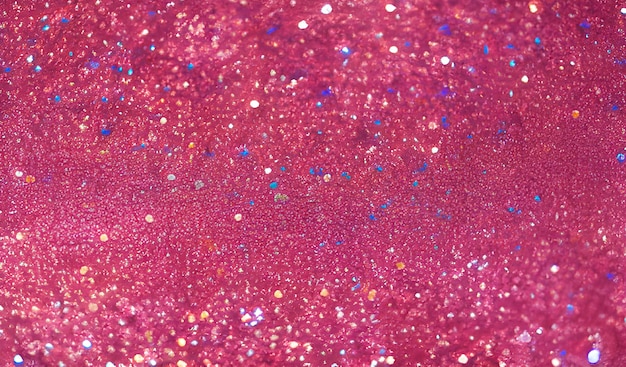 Free photo pink glitter background with a blue and pink glitter background.