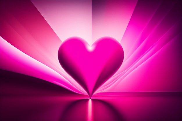 Free Photo a pink heart with the word love on it