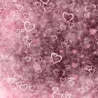 Free photo pink hearts for valentine