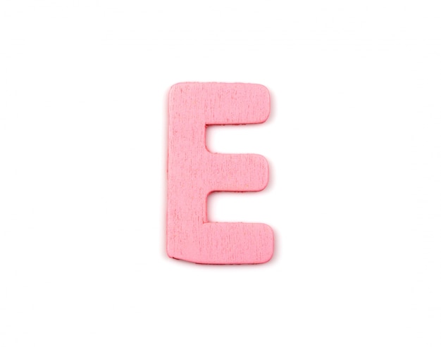 Free Photo pink letter e