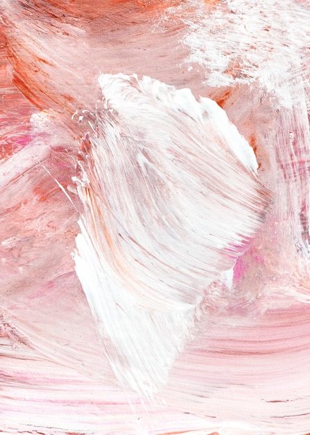 Free photo pink oil paint strokes textured background