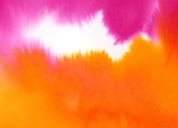 Pink and orange watercolor