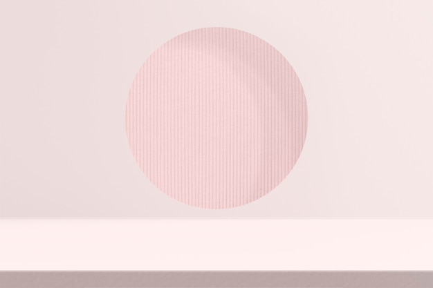 Pink product backdrop with design space